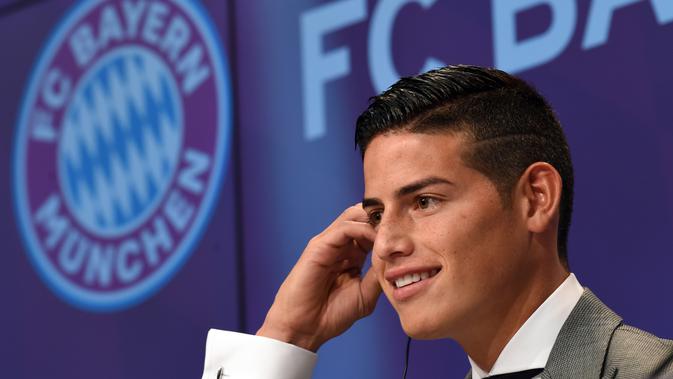 James Rodriguez ketika masih memperkuat Bayern Munchen. (AFP Photo/Christof Stache)