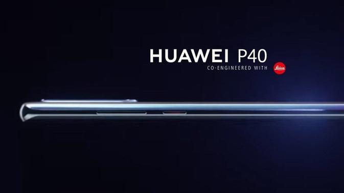 Gambar render Huawei P40 Pro bocor di internet. (Doc: OnLeaks)