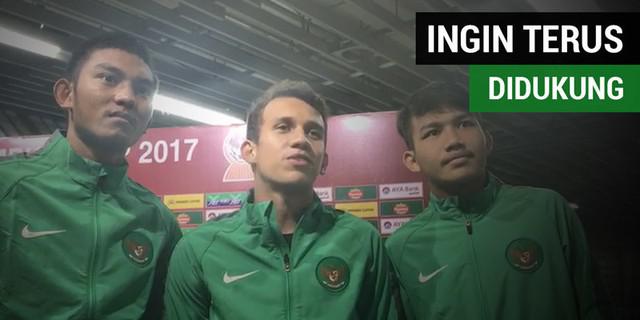 VIDEO: Trio Egy, Witan, dan Rafli Ingin Timnas Indonesia U-19 Terus Didukung