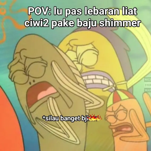 6 Meme Pakai Busana Bahan Shimmer ketika Lebaran Ini Kocak, Jadi Trend 2024