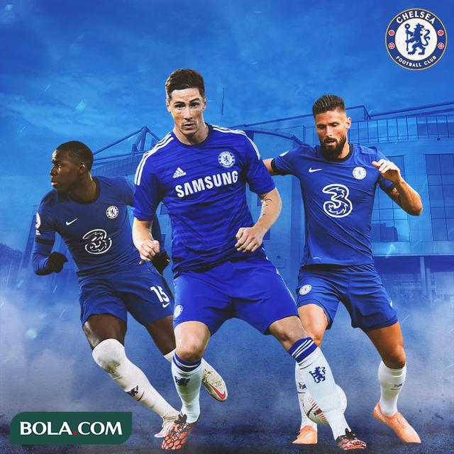 Chelsea - Kurt Zouma, Fernando Torres, Olivier Giroud