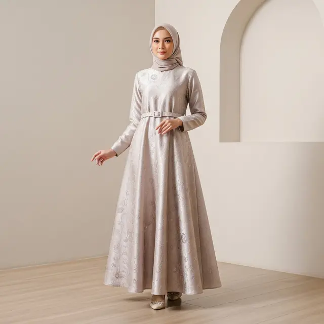 Model Gamis Brokat Kombinasi Cocok untuk Acara Apa?