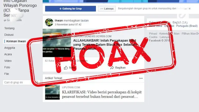 VIDEO: [CEK FAKTA] Beredar Rekaman Percakapan Kokpit Lion Air JT 610 PK-LQP?