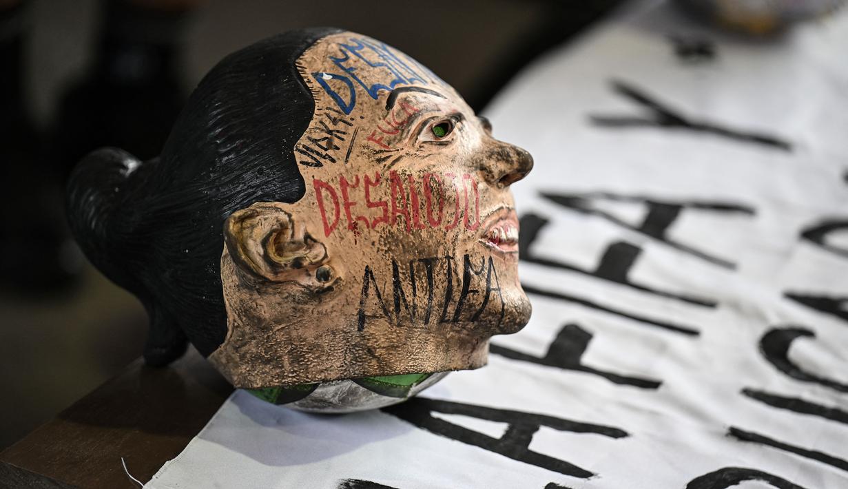 Stadion Azteca yang nantinya akan menjadi tempat upacara pembukaan Piala Dunia 2026 memberikan dampak pada kenaikan real estate di kota tersebut. (AFP/Yuri Cortez)