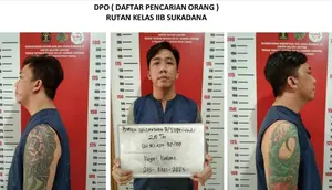 Tampang Bayu Wicaksono, narapidana narkotika yang melarikan diri dari Rutan Sukadana, Lampung Timur. Foto : (Polres Lampung Timur).
