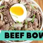 Penasaran dengan cara membuat beef bowl ala Jepang? Simak resep menarik berikut ini. (Foto: Kokiku Tv)