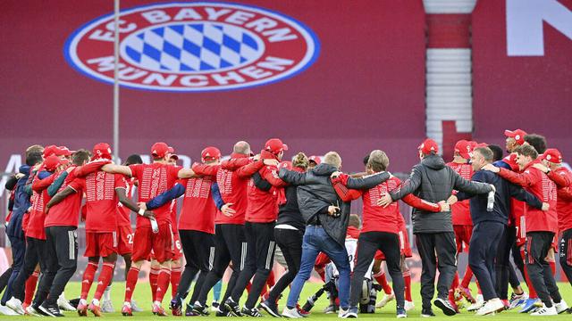 FOTO: Bayern Munchen Kunci Gelar Juara Liga Jerman ke-9 Secara Beruntun