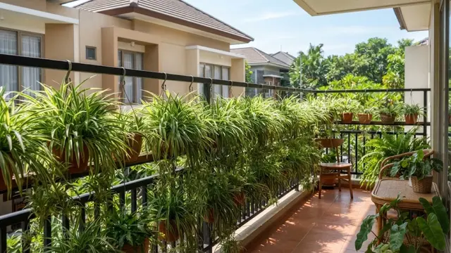 Inspirasi Pagar Balkon untuk Tanaman Gantung