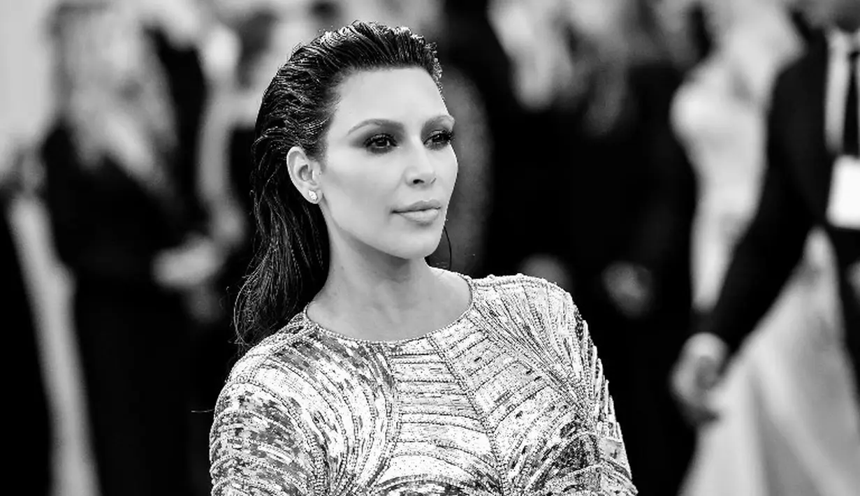 Kim Kardashian pun mengatakan bahwa dirinya kehilangan satu embrio sebelum mendapatkan anak keduanya, Saint. (Mike Coppola/GETTY IMAGES NORTH AMERICA/AFP)