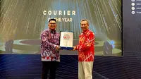 JNE mendapatkan penghargaan Courier Of The Year di Indonesia Logistic Award 2023. (Foto: Istimewa)