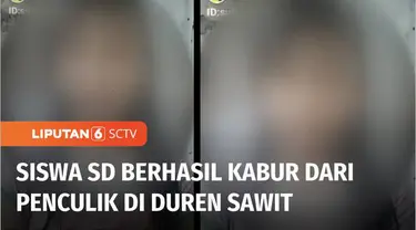 Seorang siswi Sekolah Dasar diduga akan diculik, saat berada di kawasan Pondok Kelapa, Duren Sawit, Jakarta Timur. Korban berhasil kabur dengan menendang kaki orang yang diduga akan menculiknya.