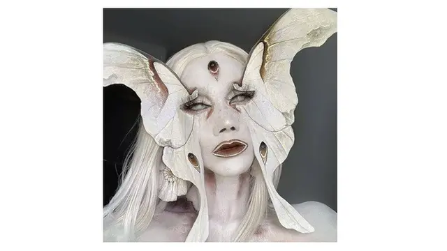 7 Ilustrasi Kecantikan dengan Sentuhan Seram dari Makeup Ini Curi Perhatian