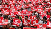 Aksi protes warga Hong Kong menolak RUU ekstradisi ke China daratan (AFP Photo)