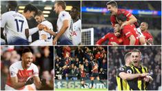 Berikut ini ragam selebrasi terbaik di Premier League pekan ke-18. Diantaranya selebrasi Jesse Lingard Pierre-Emerick Aubameyang hingga Michael Obafemi. (Foto Kolase AP dan AFP)