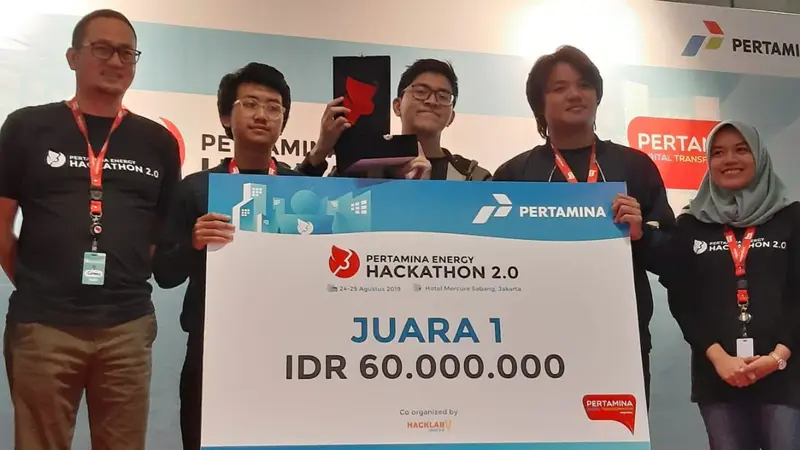 Tim Pertavision asal ITB sukses menjuarai Pertamina Energy Hackathon 2.0 yang berlangsung di Jakarta pada 24-25 Agustus 2019.