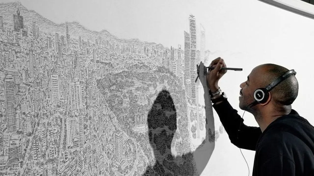 hasil lukisan Stephen Wiltshire