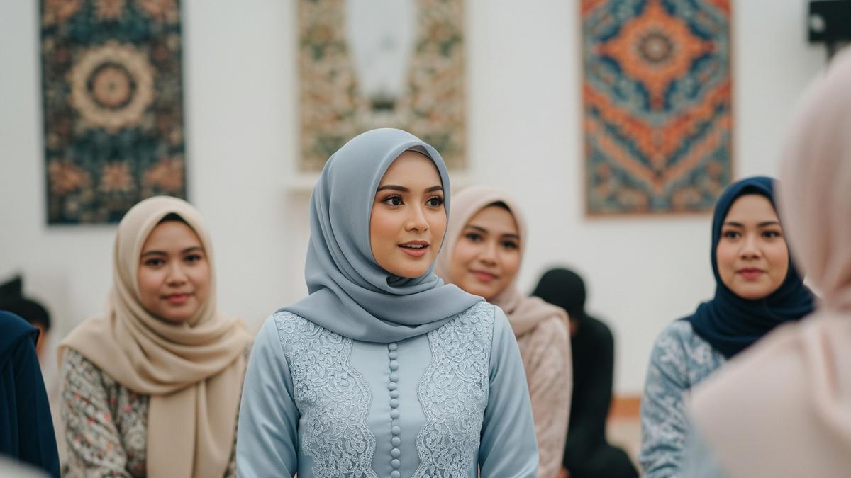7 Pilihan Dress Brokat untuk Pengajian yang Memukau, Tampil Anggun dan Syar'i