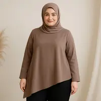 Model Tunik Panjang untuk Badan Gemuk (created by AI)