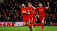 Emre Can merayakan gol ke gawang Watford (AP)