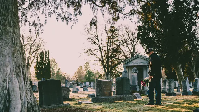 Ilustrasi meninggal dunia, makam