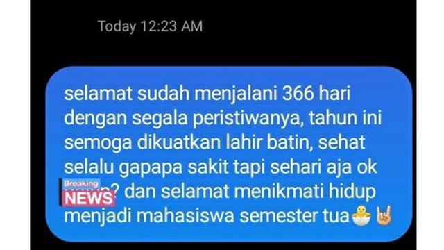 6 Chat Selamat Tahun Baru Ini Kocak, Bikin Ngakak