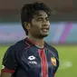 Gelandang Selangor FA, Ilham Udin, saat melawan Kuala Lumpur FA pada laga Liga Super Malaysia di Stadion Kuala Lumpur, Cheras, Minggu (4/2/2018). Kuala Lumpur FA kalah 0-2 dari Selangor FA. (Bola.com/Vitalis Yogi Trisna)