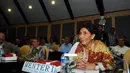 Menteri Kelautan dan Perikanan Susi Pudjiastuti menghadiri Rapat Kerja dengan para senator Komite II DPD RI, Jakarta, Rabu (5/11/2014). (Liputan6.com/Andrian M Tunay)