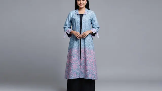 Blazer Batik Model Tunik Panjang