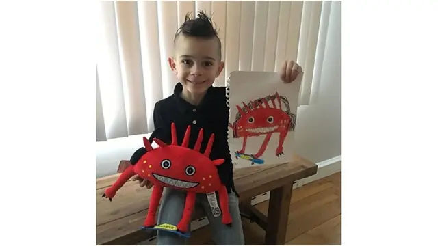 Begini Hasilnya Saat 7 Coretan Anak-anak Jadi Boneka, Bisa Jadi Teman Tidur