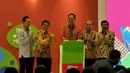 Dari kiri-kanan : Johnny Darmawan, Roy Suryo, Muhammad Lutfi, Sudirman MR, Budi Darmadi saat menghadiri pembukaan IIMS 2014, Jakarta, Kamis (18/9/2014) (Liputan6.com/Miftahul Hayat)