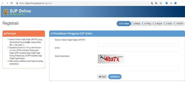 Cara Daftar Pajak Online