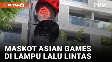 Kota Hangzhou Tiongkok berbenah jelang ajang Asian Games 2022 yang akan digelar mulai 23 September mendatang. Salah satunya menghiasi lampu lalu lintas dengan maskot yang menggemaskan.