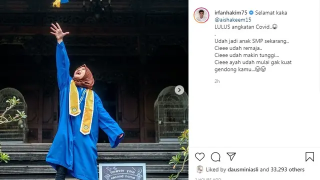 Irfan Hakim (Foto: Instagram/@irfanhakim75)