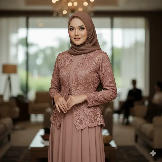 Warna Gamis Blazer Brokat yang Lagi Hits 2025