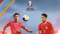 Piala Asia U-23 - Wonderkid Korea Selatan U-23 Vs Indonesia U-23: Jeong Sang-bin Vs Marselino Ferdinan (Bola.com/Adreanus Titus)