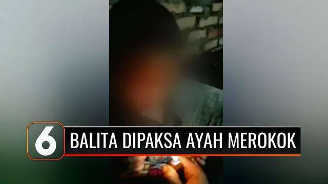 VIDEO: Parah, Ayah Paksa Anak Laki-lakinya yang Baru Berusia 2 Tahun Merokok