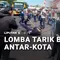 Tak Hanya 'Bapaq-Bapaq', Tapi Emak-Emak Juga Ikutan Lomba Tarik Bus