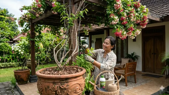 Cara Menanam Melati Belanda di Pot untuk Kanopi Rumah agar Subur. Gemini