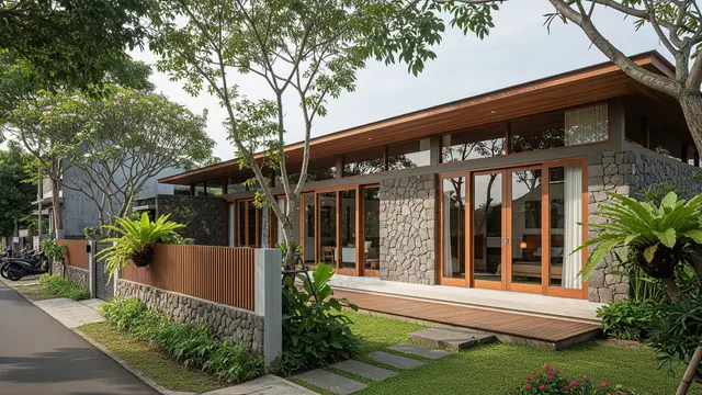 Gambar Desain Rumah Ala Villa/ Ilustrasi AI