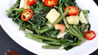10 Tips Menumis Kangkung Tetap Hijau dan Renyah, Tampilan Menggugah Selera