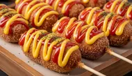 Resep Corn Dog Mozzarella ala Korea, Renyah dan Lumer