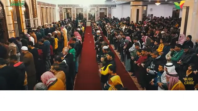 Ribuan Orang Palestina Padati Masjid Istiqlal Indonesia di Gaza untuk Sholat Tarawih
