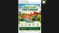 Cek Fakta: Tidak Benar Link Pendaftaran Bantuan Pupuk Subsidi hingga Alat Pertanian