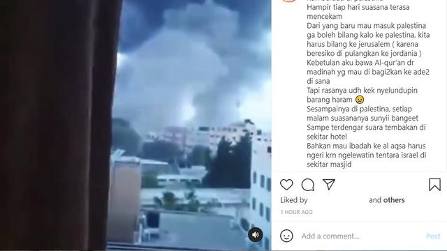 Unggahan Via Vallen soal Palestina. (Instagram/ viavallen)