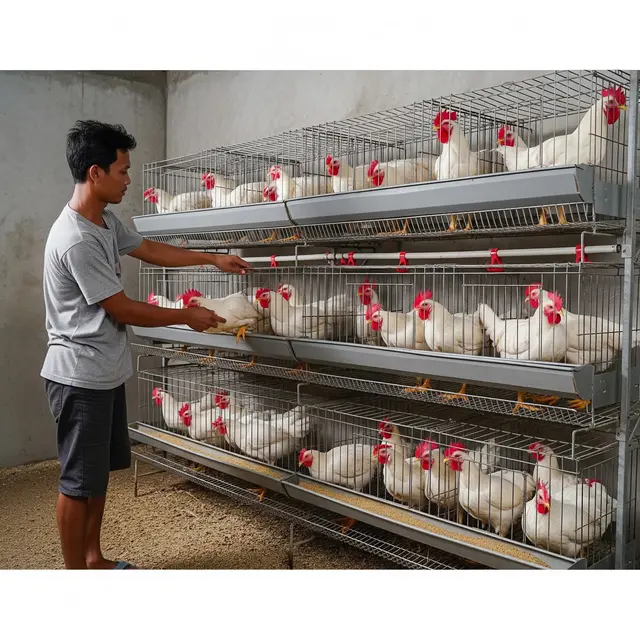Ternak ayam leghorn di rumah lahan terbatas (Gemini AI)