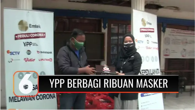 Yayasan Pundi Amal Peduli Kasih (YPP) SCTV-Indosiar bersama AO Care, Karya Alpha Omega membagikan ribuan masker untuk mencegah penularan corona. Selain itu juga dibagikan ratusan kotak makanan siap saji untuk tenaga kesehatan.