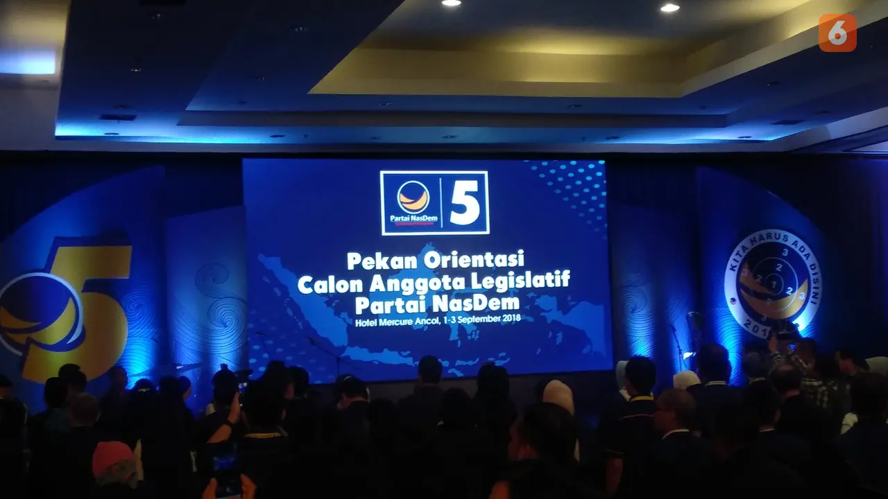 Acara pembekalan bakal calon anggota legislatif (caleg) Partai Nasdem. (Merdeka.com)