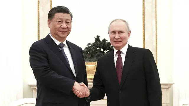 Presiden China Xi Jinping Bertemu Vladimir Putin di Moskow