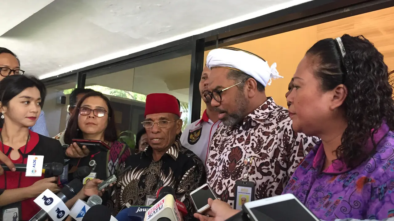 Tokoh Papua menemui Tenaga Ahli Utama Kedeputian IV Kantor Staf Presiden, Ali Mochtar Ngabalin