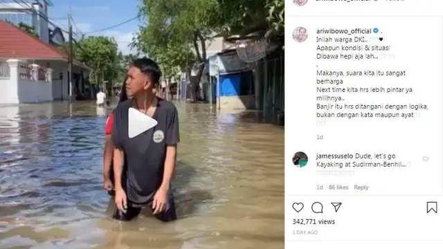 Unggahan Ari Wibowo. (Foto: Instagram @ariwibowo_official)